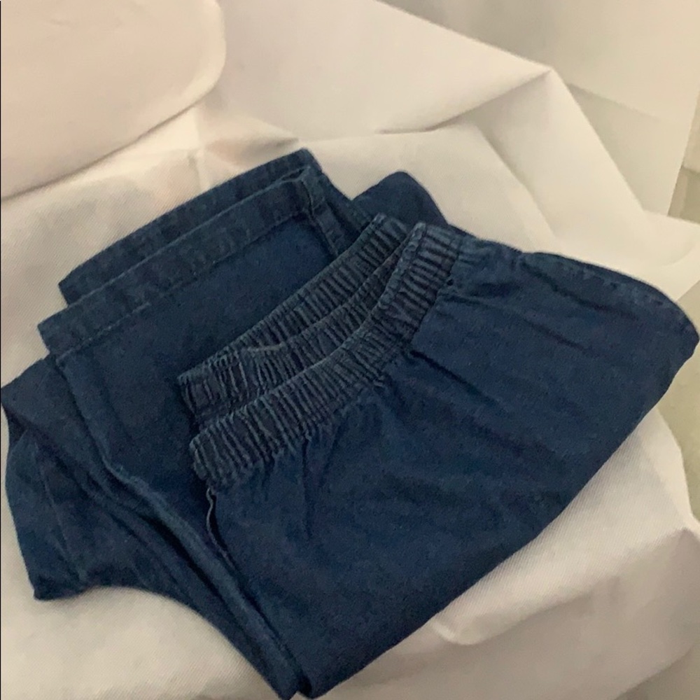 Blue Jeans with Elastic Waist Band